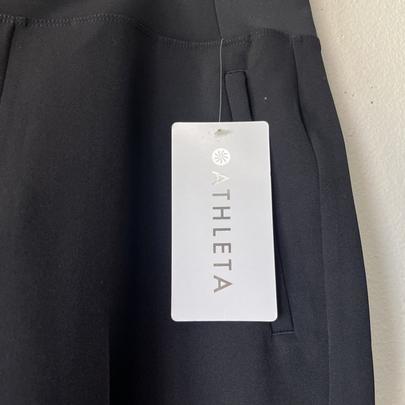 Athleta  Pantalon Endless Women's Athleisure Crop Pant Size 8 Black New Gym yoga - Picture 6 of 13